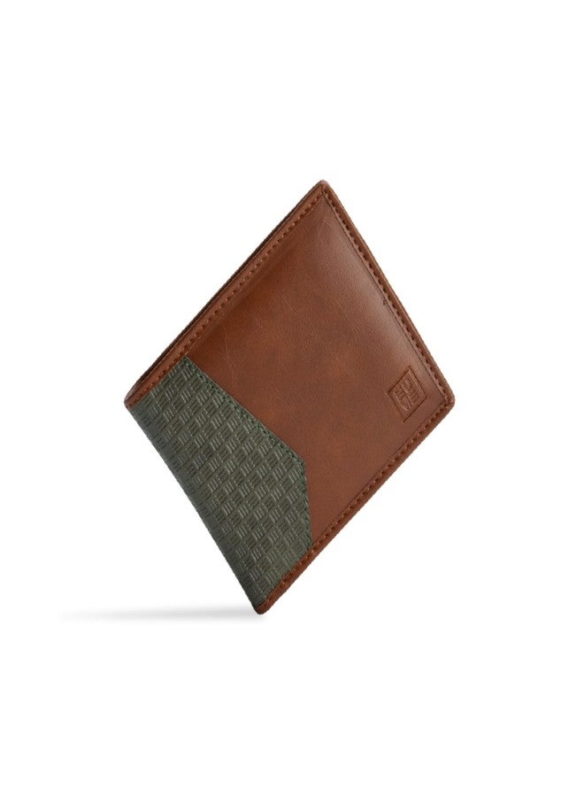 EUME Nova Wallet for Men, Rustic Green | Slim Bifold Premium Vegan Leather | 6 Card Slots, 2 Compartments, 2 Slip Pockets | Stylish & Durable Men Wallet | Perfect for Everyday Use - Image 1
